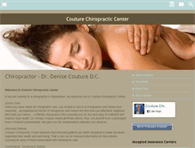 Tablet Screenshot of couturechiropractic.com